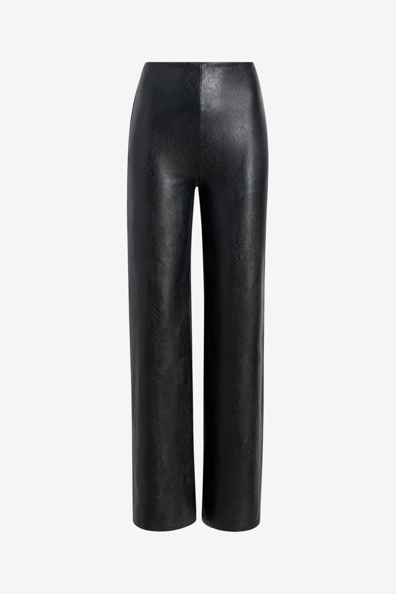 Faux Leather Wide Leg