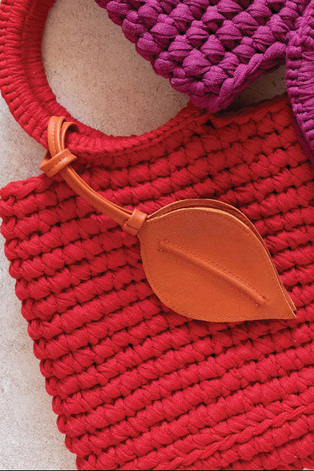 Leather Leaf Charm