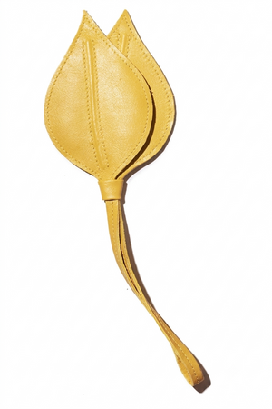 Leather Leaf Charm