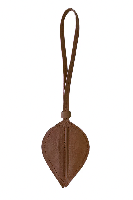 Leather Leaf Charm