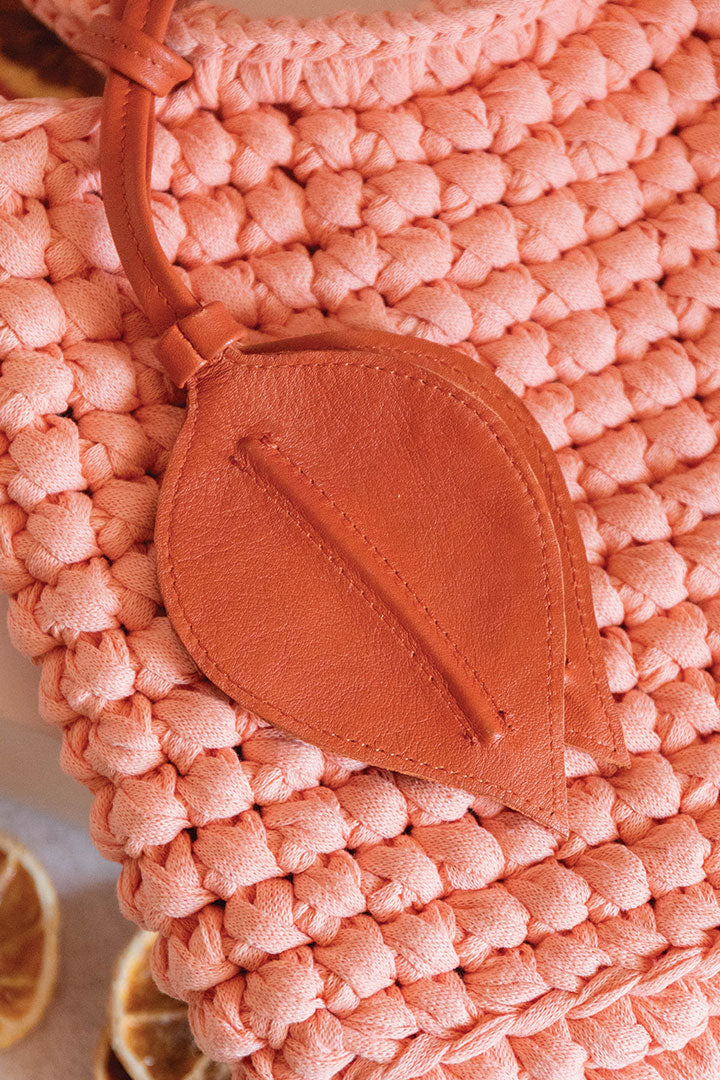 Leather Leaf Charm