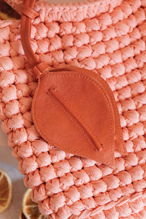 Leather Leaf Charm