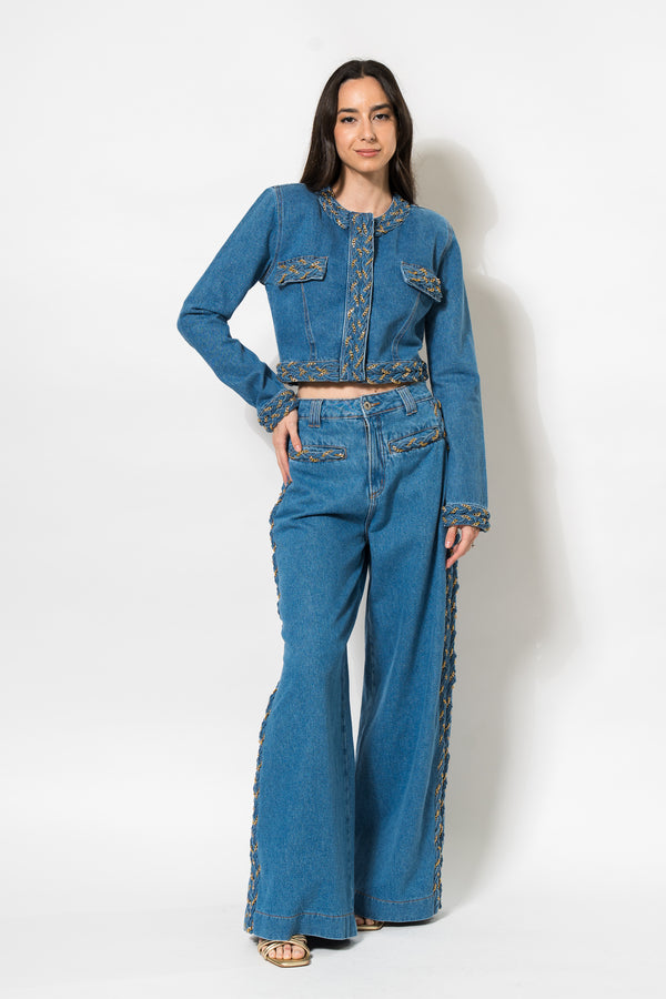Braided Jacket & Jeans