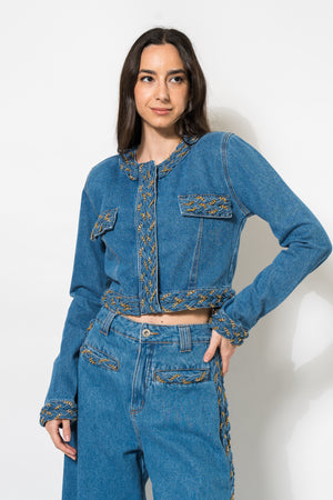 Braided Jacket & Jeans