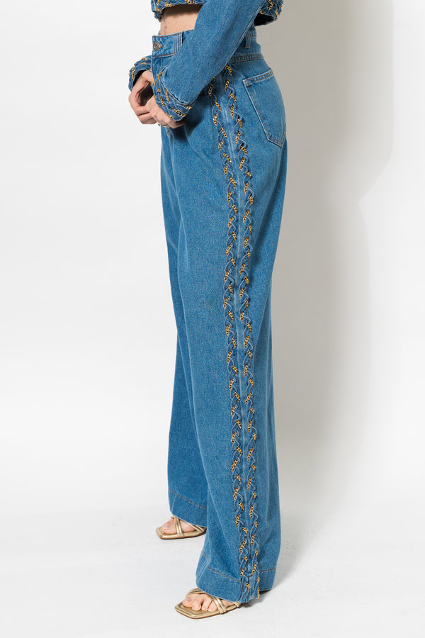 Braided Jacket & Jeans