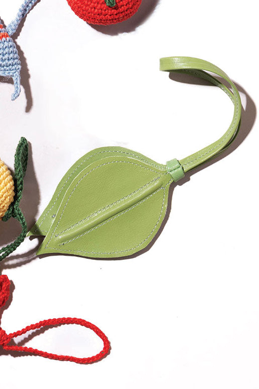 Leather Leaf Charm