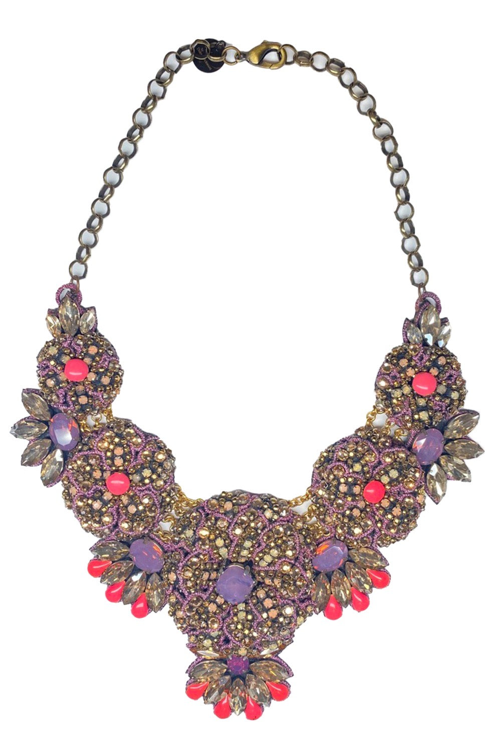 Pink-Purple Detail Collar