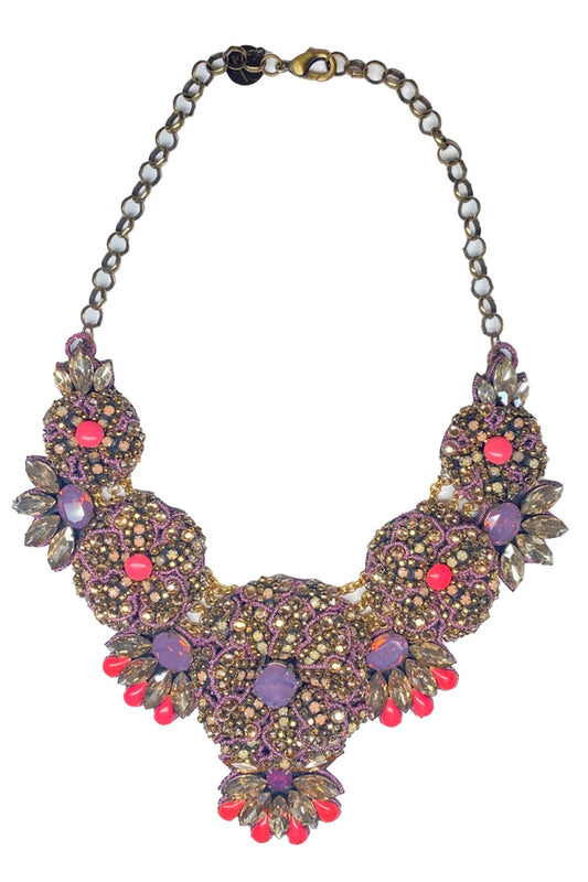 Pink-Purple Detail Collar