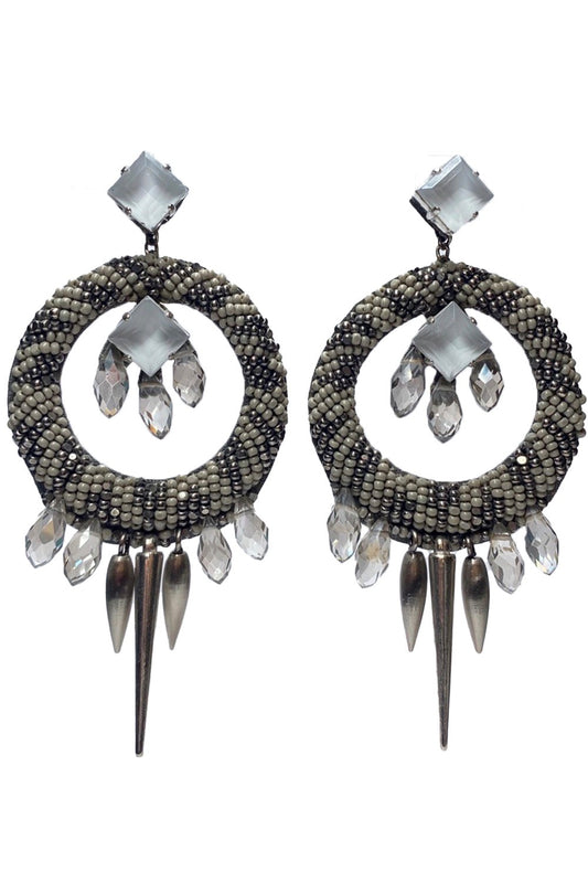 Gunmetal Earrings