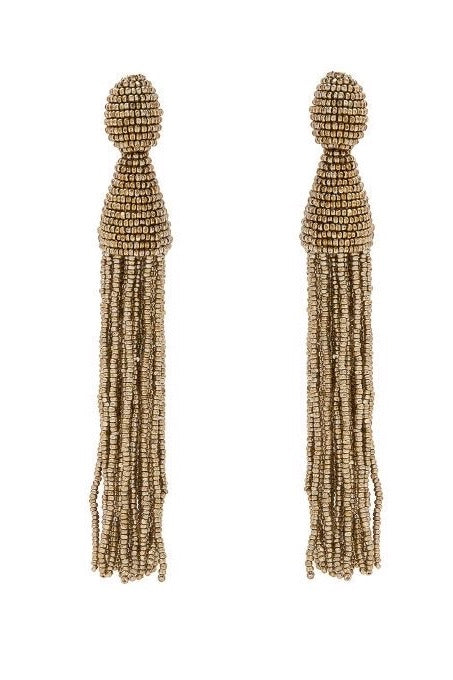 Beaded Tassel Earrings