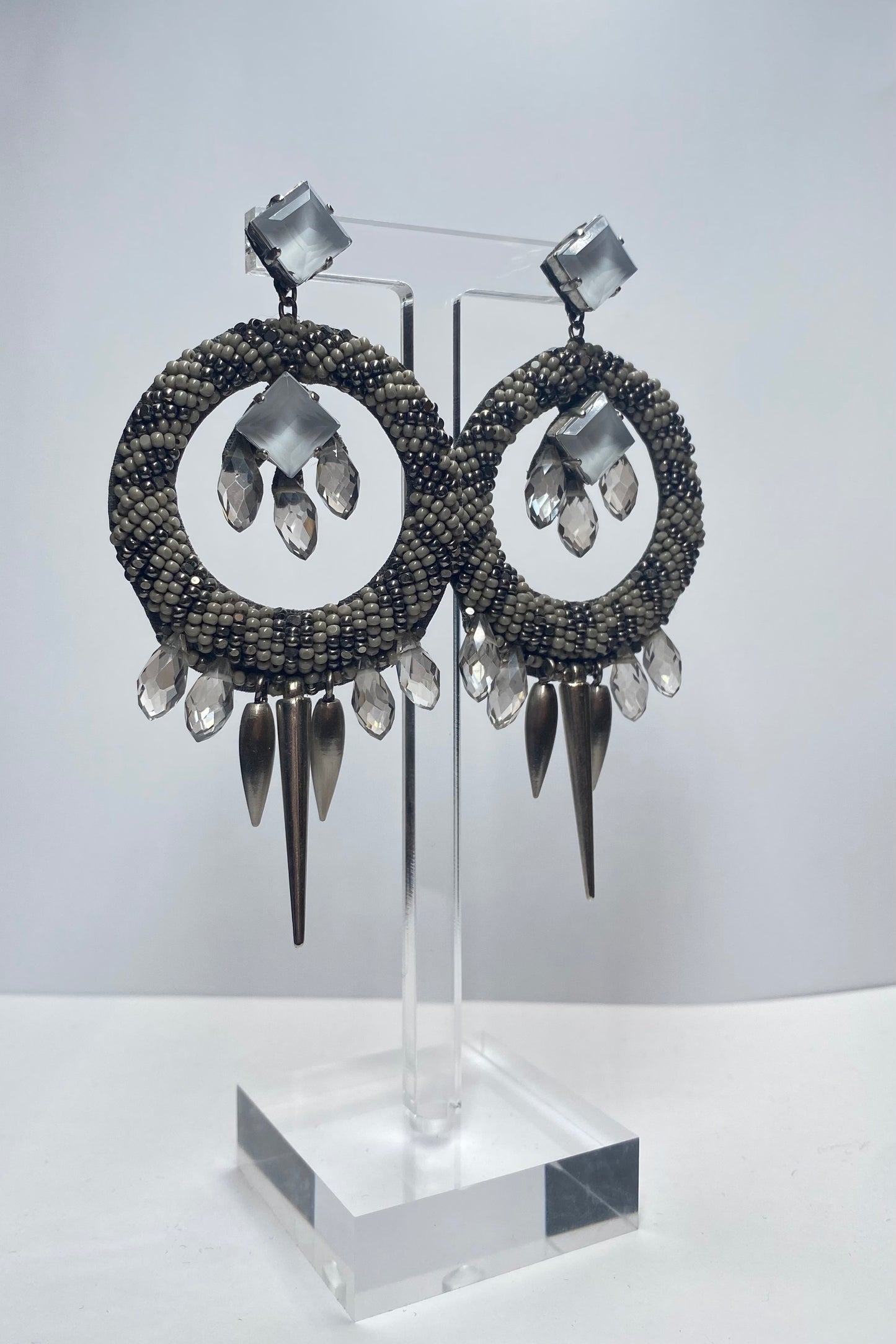 Gunmetal Earrings