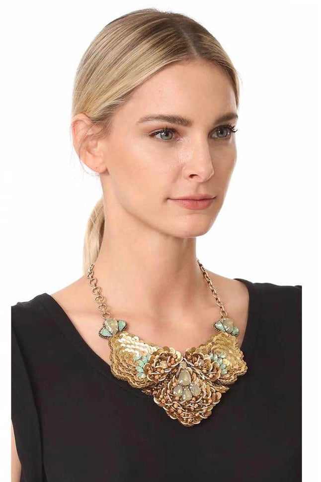 Gold-Turquoise Necklace